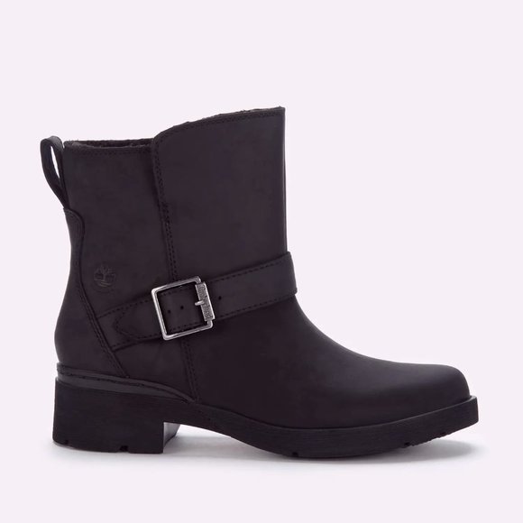 Women's Graceyn Waterproof Leather Biker Boots - Picture 1 of 4